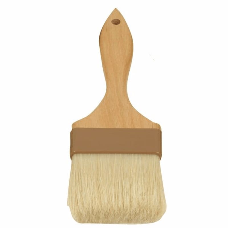 Brocha de cerda natural 3 pulg. Mango de madera