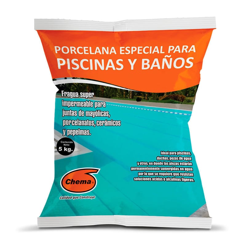 Fragua para porcelanato gris 5 kg