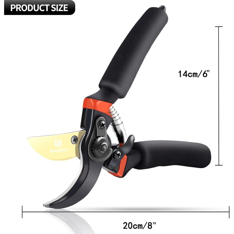 Tijera podadora de mano 8 pulg. Acero SK5