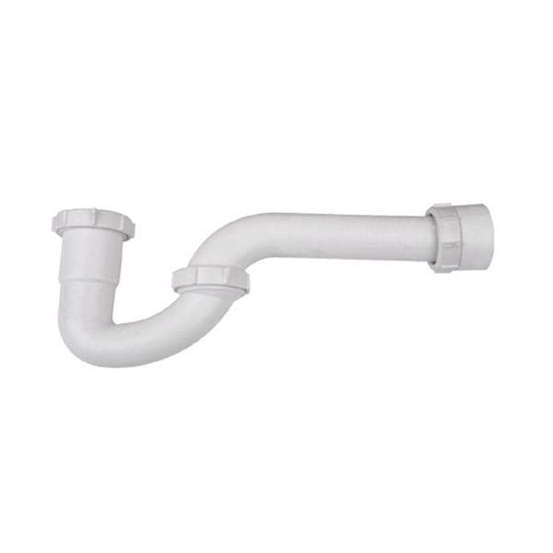 Trampa sifón para lavatorio 1 1/4 pulg. PVC blanco
